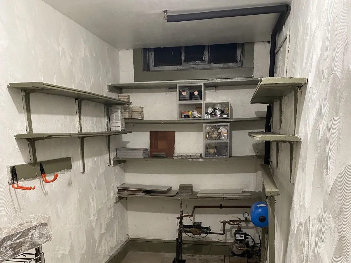 Cleared and cleaned basement utility room